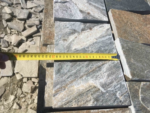 Плитка пилёная златолит Уральский для цоколя, отмостки купить в Владикавказе